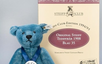 Steiff Club Teddy Bear Blue 1908 / 1994/95 LE Replica.