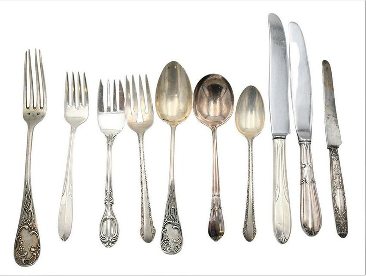 Sterling Silver Flatware, in various patterns, 145