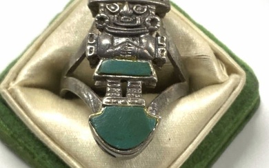 Sterling Silver Meso-American Primitive Ring