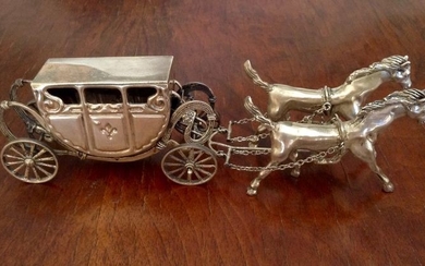Sterling silvercarriage- .925 silver - Italy - Second half 20th century