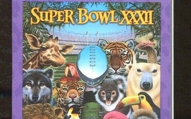 Super Bowl XXXII 32 Ticket 1/25/1998 Broncos v Packers Terrell Davis MVP 79603