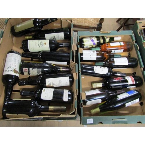 THIRTY FIVE BOTTLES OF MIXED WINES