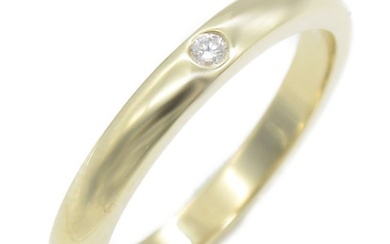 TIFFANY&CO Classic band stacking 1P diamond ring Ring Clear K18 (Yellow Gold) Clear