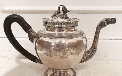 Teapot - .833 silver - Belgium - First half 19th century