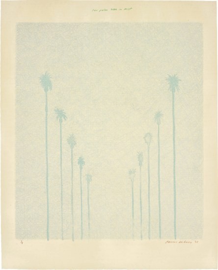 Ten Palm Trees in the Mist