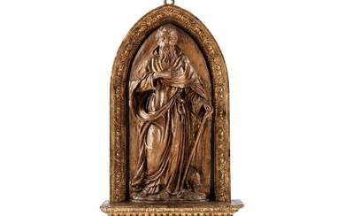 Terrakotta-Relief des Heiligen Antonius Eremita