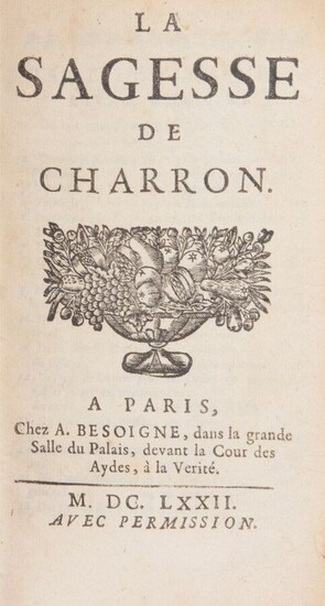 The arms of Richelieu CHARRON (Pierre) The Wisdom of Charron....