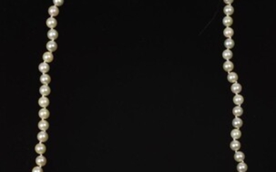 Thirty Inch Cultured Pearl Strand.
