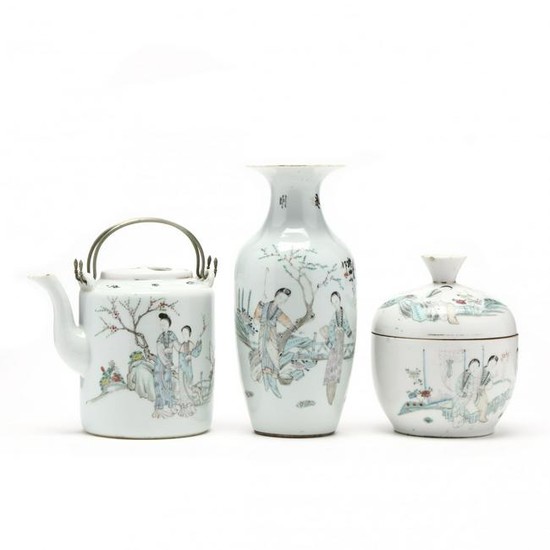 Three Chinese Republic Period Pieces of Porcelain