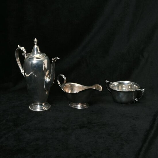 Three Sterling Silver Table Articles Including Gorham.
