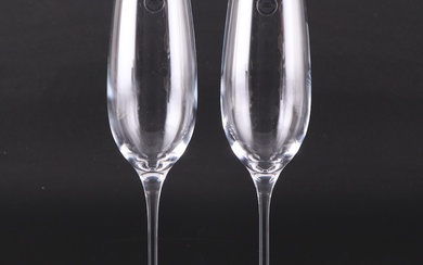 Tiffany & Co. "Classic Home Essentials" Crystal Champagne Flutes