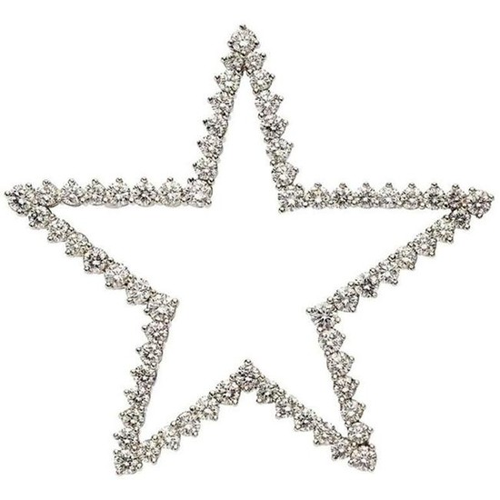 Tiffany & Co. Diamond Platinum Star Brooch