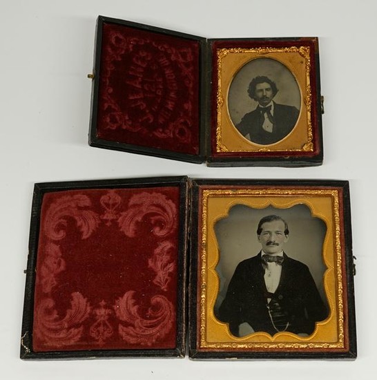 Two Antique Cased Photographic Images