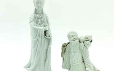 Two Blanc de Chine Sculptures