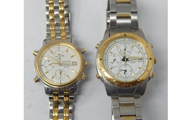 Two Gent's Seiko Chronograph watches