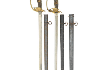 Two Prussian 1889 Model Officer's Swords Reign Of Wilhelm II...