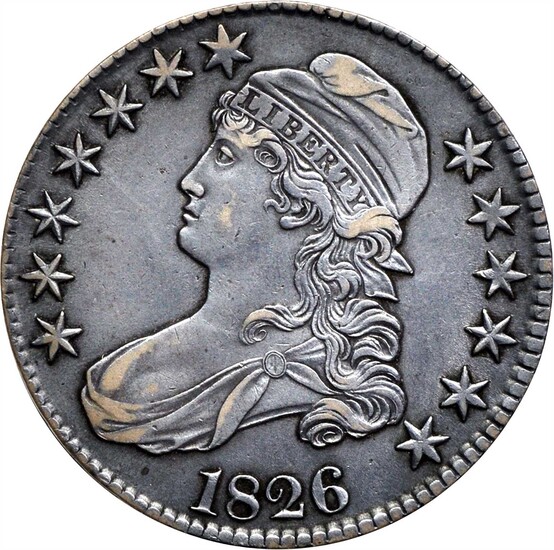 UNITED STATES OF AMERICA. 50 Cents, 1826. Grade: EXTREMELY FINE Details.