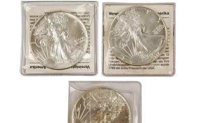 USA - 3 x 1 Unze Silber