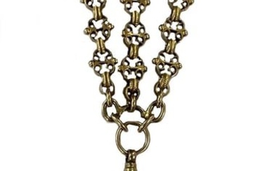 Unsigned - An open faced fob watch with brooch attachment