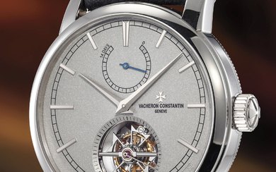 Vacheron Constantin, Ref. 89000/000P A rare and impressive platinum tourbillon wristwatch with platinum dial and 14 day power reserve indication, number 9 of a limited edition of 50 pieces