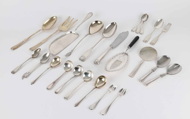 Various mixed silver cutlery (25)