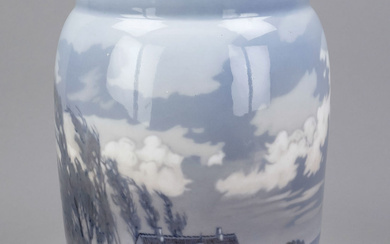 Vase with landscape, Dahl-Jensen