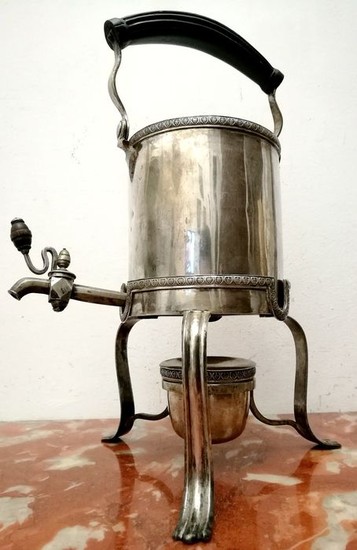 Very rare Samovar / Kettle on Stand in Antique German Silver - .800 silver - GEORG CHRISTIAN FRIEDRICH TEMMLER - Augsburg - Germany - 1789-1791