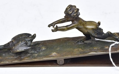 Victorian Bronze Desk Clip