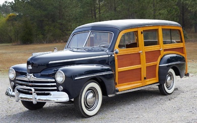 Vintage Ford Super Deluxe Woody Wagon