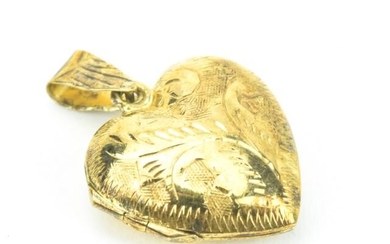Vintage Gold Over Sterling Silver Heart Locket