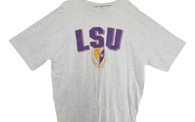 Vintage Original LSU Tigers T-Shirt XXL Football Gray Not Worn 86462