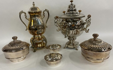 Vintage Silver Coffee & Tea Samovar Set