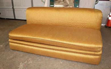 Vintage custom made retro style armless sofa