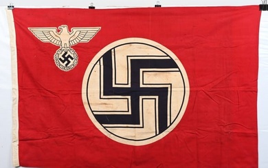 WWII NAZI GERMAN STATE SERVICE FLAG 34X53 WW2