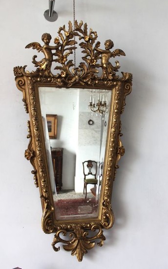Wall mirror - Gilt, Wood - Second half 19th century