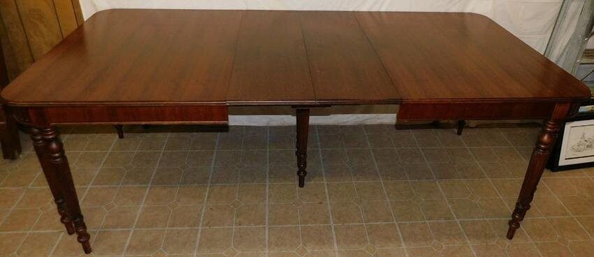 Walnut Dining Table W/ 2 Leaves