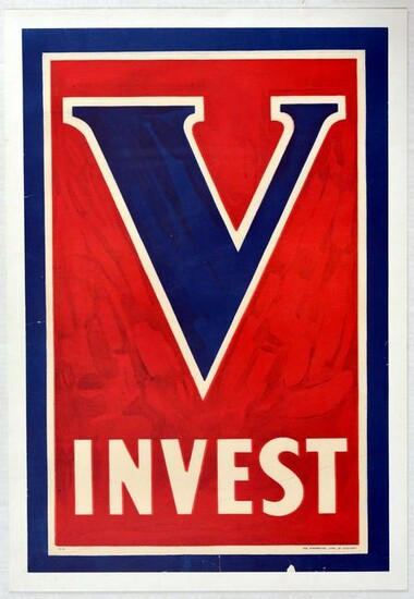 War Poster WWI V Invest Victory USA