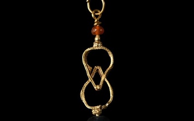 Western Asiatic Gold Openwork Bead Pendant