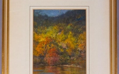 William Partridge Burpee Fall Colors Pastel Painting