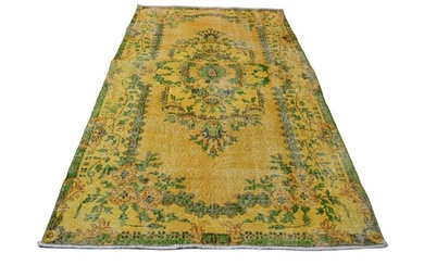 Yellow vintage √ Certificate √ Clean as new - Rug - 200 cm - 113 cm