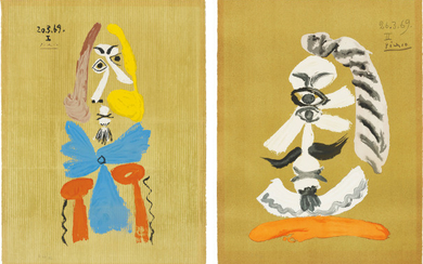 After Pablo Picasso, Portrait imaginaire (Imaginary Portraits): two plates