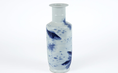 antique Japanese vase in porcelain with