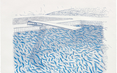 Lithographic Water Made of Lines and Crayon