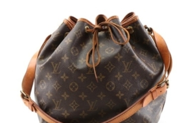 Louis Vuitton Monogram Canvas and Leather Bucket Handbag