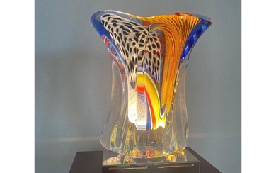 murano glass vase Schiavon-light