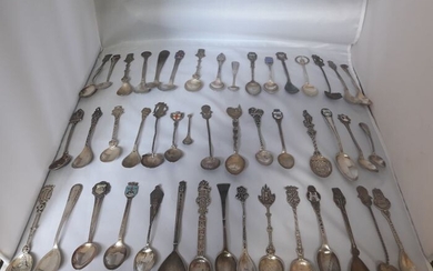 teaspoons (45) - .800 silver, .835 silver - Netherlands - Early 20th century