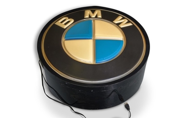 BMW Lighted Round Sign