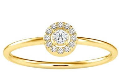 0.11 CTW Diamond 14K Yellow Gold Ring