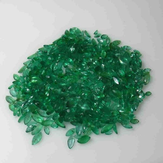 108.45 Ctw Natural Zambian Emerald Marquise Lot
