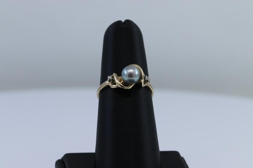 14KT Pearl | Diamond Ring